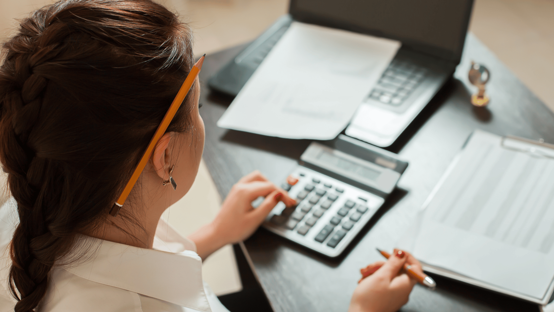Bookkeeper at work